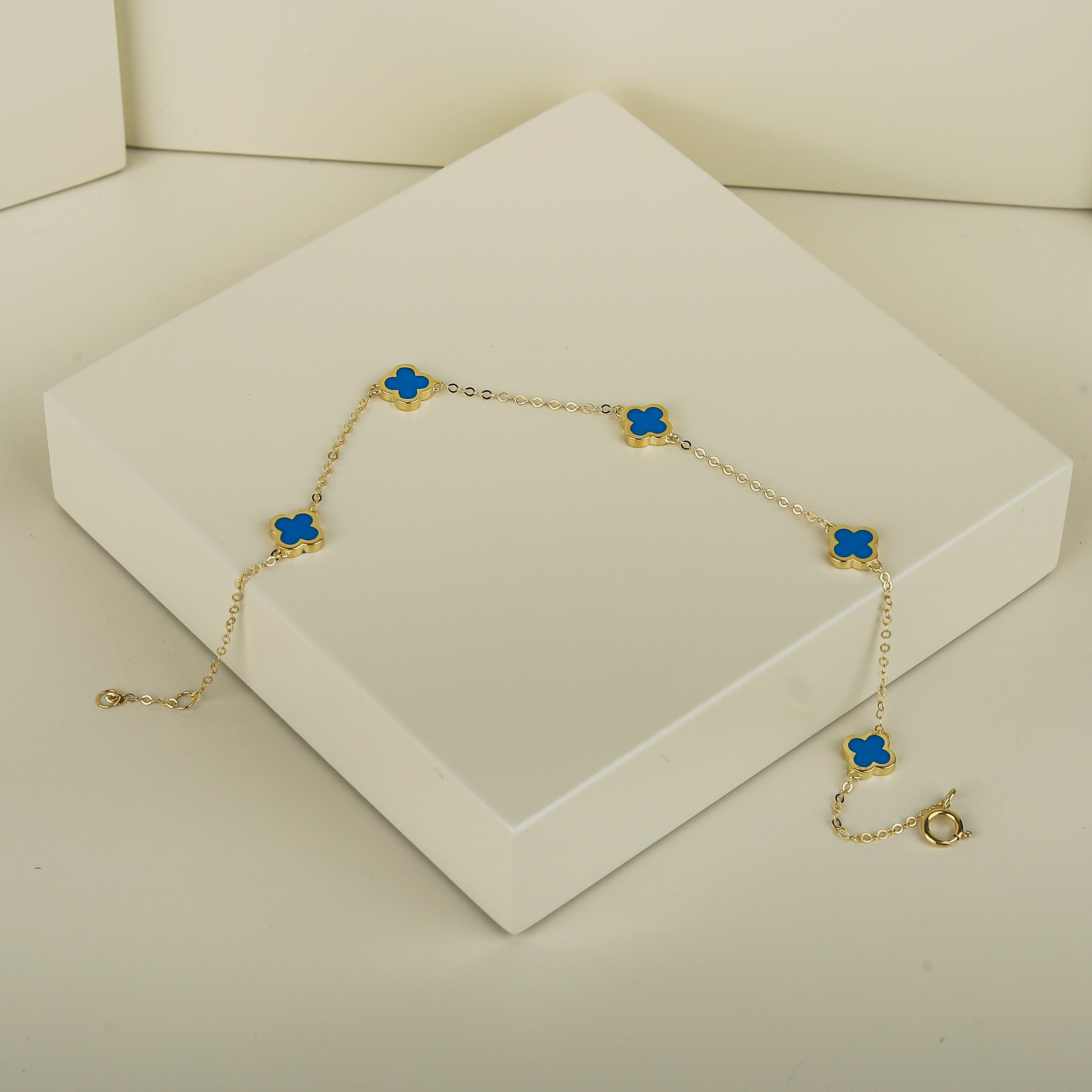 18 karat gold bracelet, made in Turkey - (H-0655)